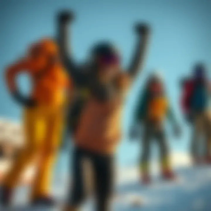 Empowerment in Action: Ethika's Community of Adventurous Spirits Group of athletes engaging in extreme sports while wearing Ethika apparel, embodying empowerment.