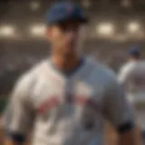 Historic baseball player wearing a button-up shirt
