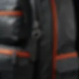 Close-up view of the Herschel Pop Quiz Backpack showcasing its material texture