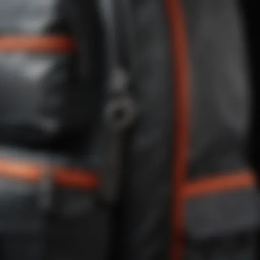 Close-up view of the Herschel Pop Quiz Backpack showcasing its material texture