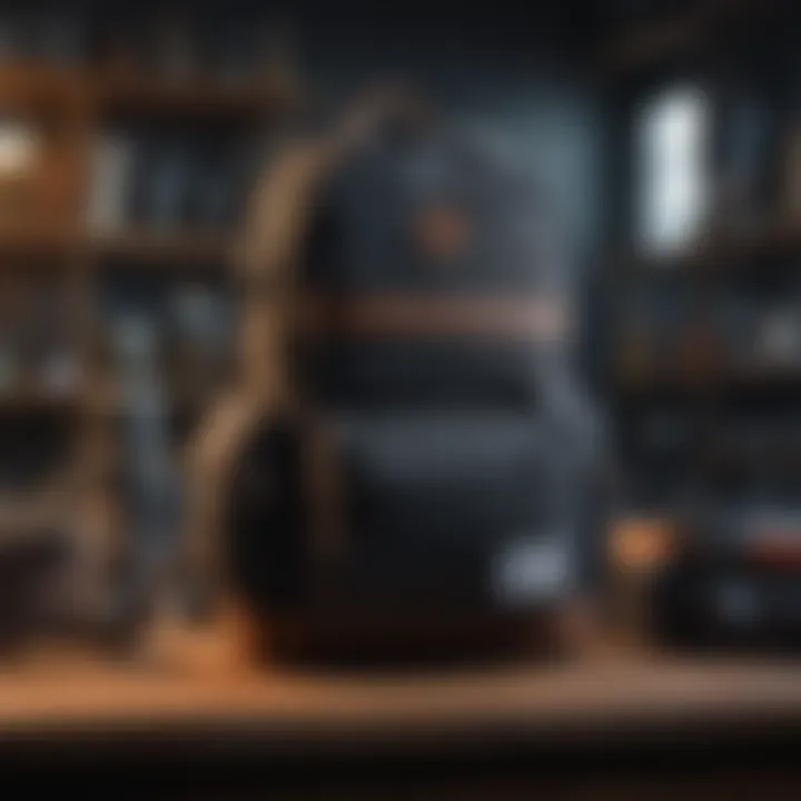 The Herschel Pop Quiz Backpack filled with gear for an outdoor adventure