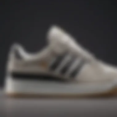 Construction and Style of Adidas Forum Low Gum Sole Side profile of the Adidas Forum Low Gum Sole highlighting its construction and style