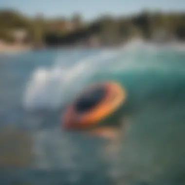 Close-up of surf technology used in the Austin Wave Pool