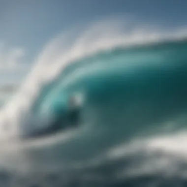 An athlete riding a colossal wave, demonstrating the skills required for big wave surfing.