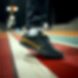 Classic black low top sneakers showcasing versatile style.