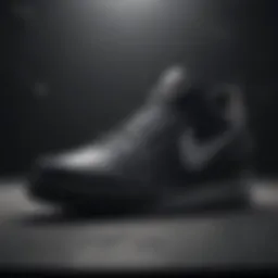 Stylish black and white Nike footwear showcasing innovative design