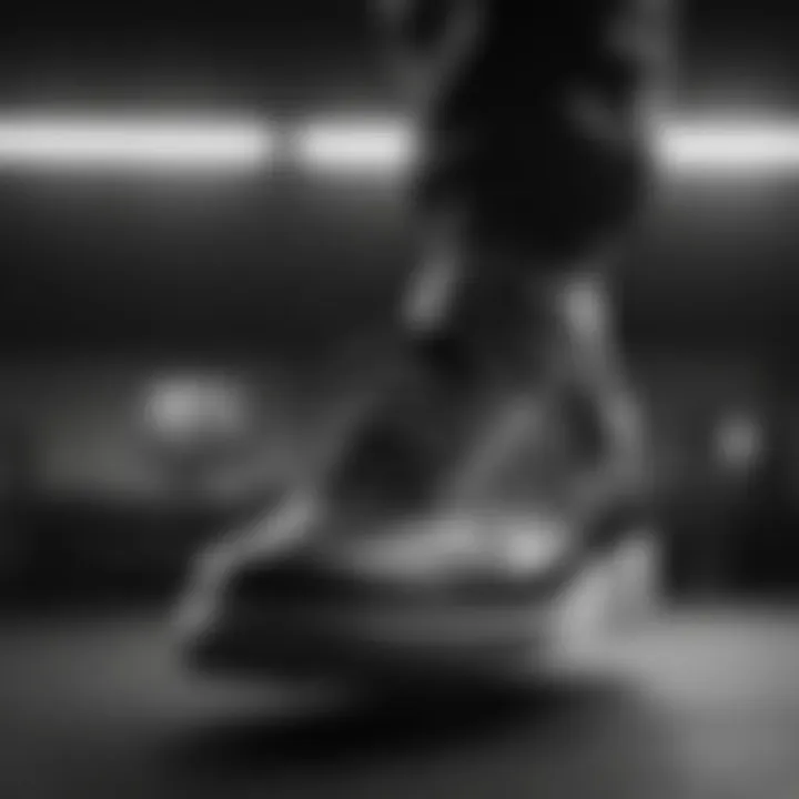 Versatile styling of black and white Nike shoes in various settings