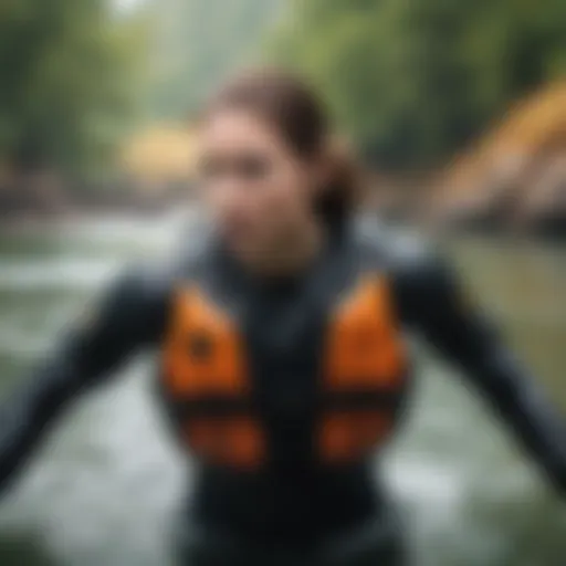 Dynamic view of the Body Glove Stealth Life Jacket in action during water sports