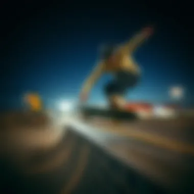Dynamic skateboarding scene showcasing extreme sports culture