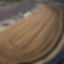 Aerial view of Daytona Beach Supercross track showcasing unique design and layout