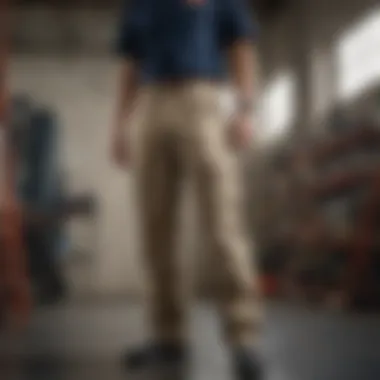 Stylish design of Dickies uniform pants, perfect for both performance and everyday wear.