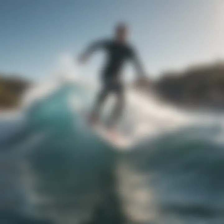 Surfers enjoying artificial waves in a wave pool setting.