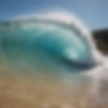 Close-up of wave-generating technology used in Australian wave pools.