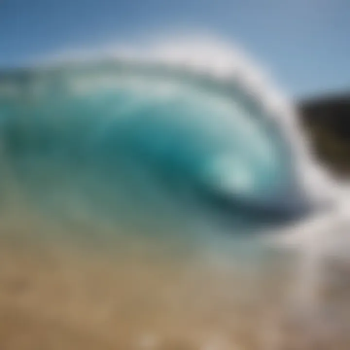Close-up of wave-generating technology used in Australian wave pools.
