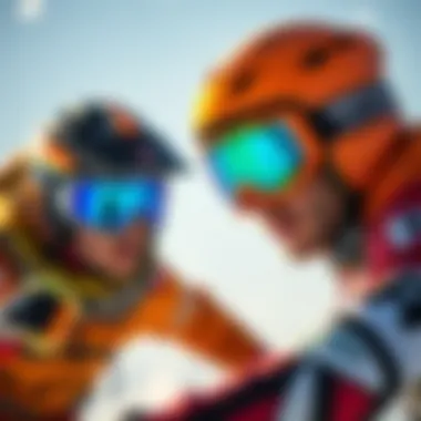 Extreme Sports Athletes Using Dragon Alliance Goggles Action shot of extreme sports athletes wearing Dragon Alliance goggles
