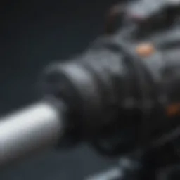 Close-up view of electric jet propulsion system