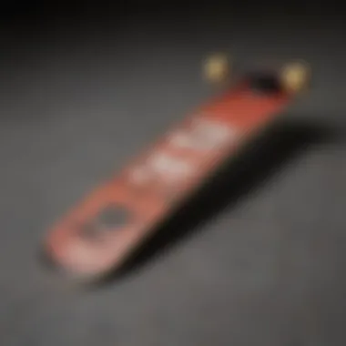 Enjoi Grip Tape on Skateboard Deck Skateboard deck with enjoi grip tape applied, highlighting design and logo.