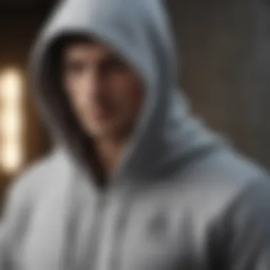 Diverse Designs of Grey Hoodies Collection of grey hoodies showcasing different designs
