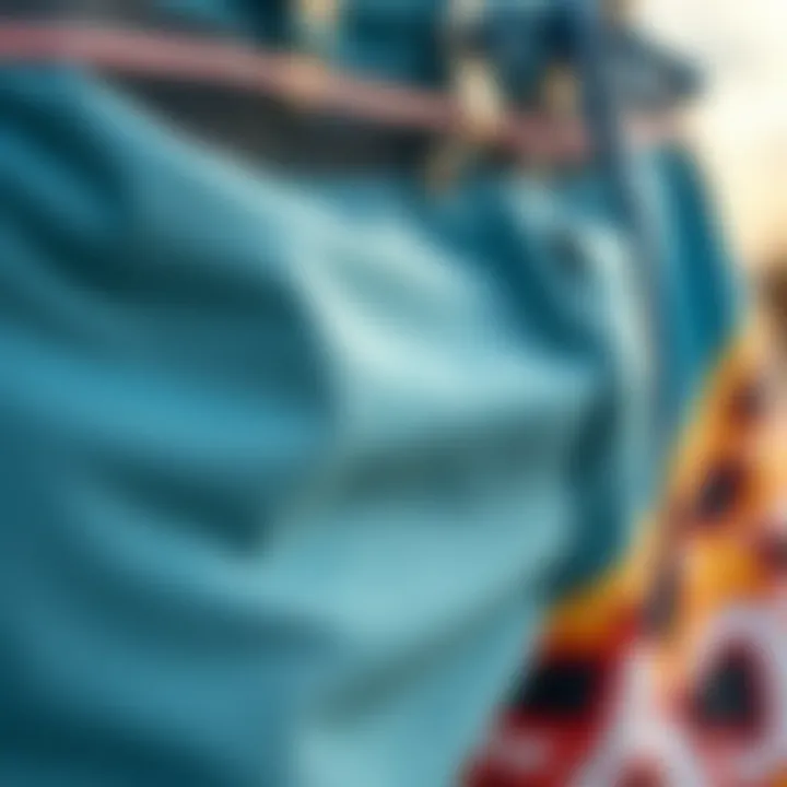 Quality Materials in Funny Boardshorts Close-up of materials used in humorous boardshorts highlighting their quality