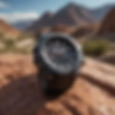 G Shock watch being worn during an extreme sport activity