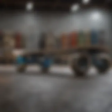 Innovative skateboard technology showcased in a modern setting.