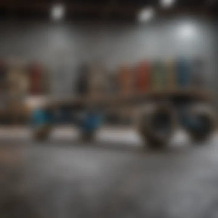 Innovative skateboard technology showcased in a modern setting.