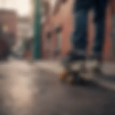 Urban Skate Culture An artistic representation of urban skate culture highlighting diverse skateboarding spots.