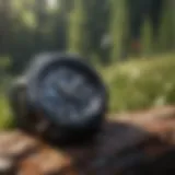 G-Shock watch showcasing rugged design in outdoor setting
