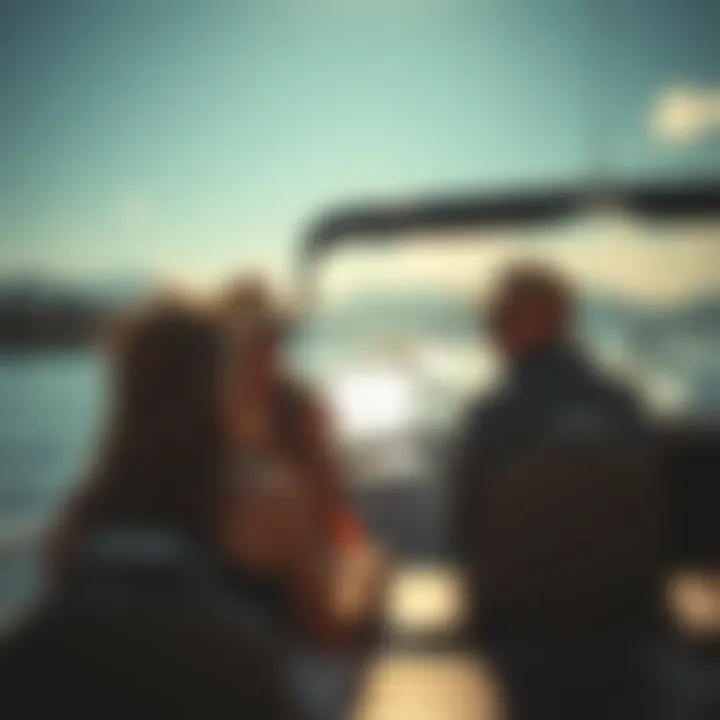 Tranquil Moments During the Boat Tour Relaxing leisure time on a boat tour