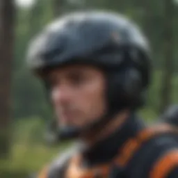 Helmet microphone integrated with advanced communication technology
