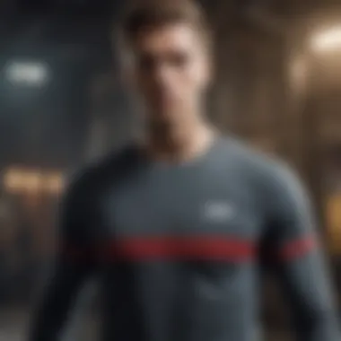 Performance Meets Fashion in Action Active individual wearing long sleeve t-shirt during sports