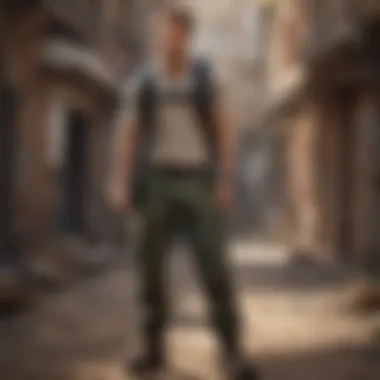 Adventurer wearing cargo pants during an outdoor activity