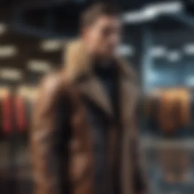 Contemporary Market Trends Stylish coat display reflecting contemporary market trends