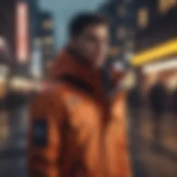 Sophisticated urban outerwear showcasing modern design elements