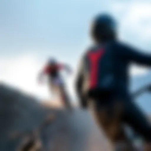 Mountain bike protective vest showcasing innovative design features