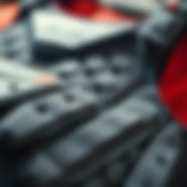 Close-up of materials used in the construction of protective vests