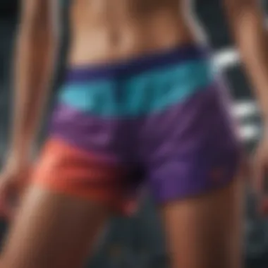 Athlete showcasing the versatility of multi-colored Nike shorts