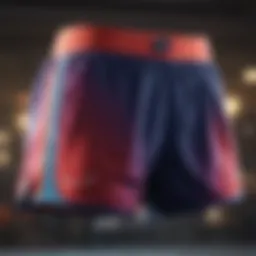 Vibrant display of multi-colored Nike shorts