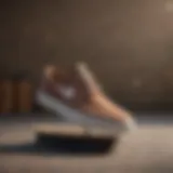 Dynamic view of Nike Janoski on a skateboard