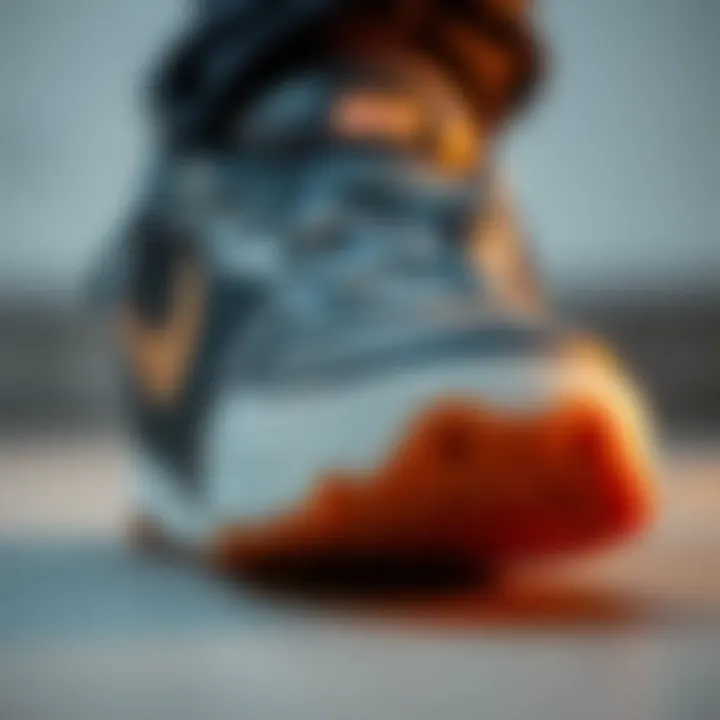 Innovative Materials in Nike SB Zoom Shoes Close-up of Nike SB Zoom shoe design showcasing the innovative materials used.