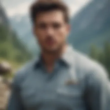 Outdoor Adventures with Novelty Button Down Shirts Outdoor adventurers wearing stylish novelty button down shirts in nature
