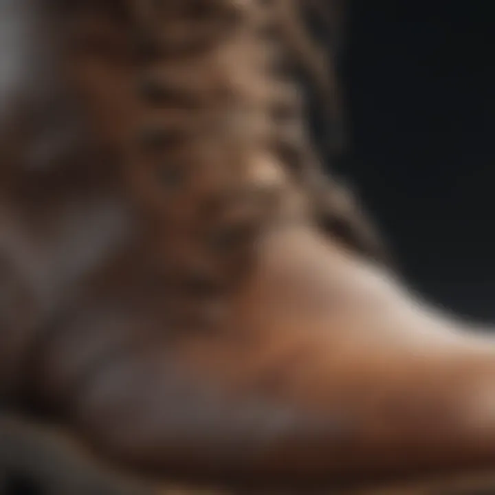 Close-up of Olukai Nalukai Boot material quality