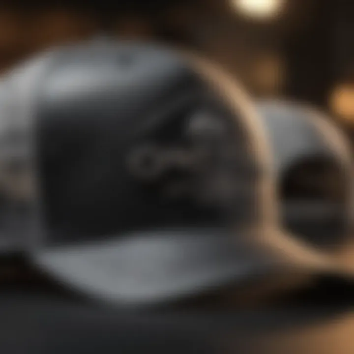 Close-up of the O'Neill Trucker Hat's unique design