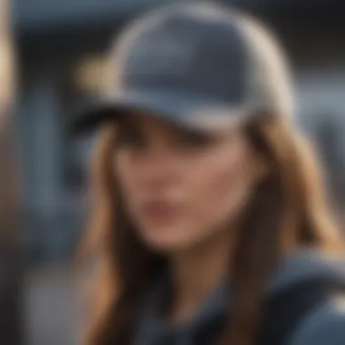 Trucker Hat in action during an extreme sport O'Neill Trucker Hat worn in an outdoor adventure