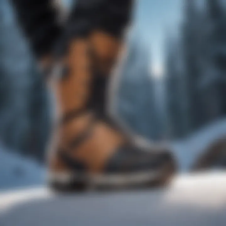Snowboarder wearing Osiris boots