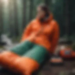 Poler Outdoor sleeping bag showcasing vibrant colors and unique design