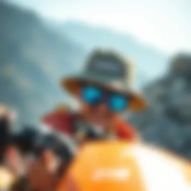 Bucket Hats in Action Bucket hats in action during extreme sports activities