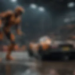 An elite RLCS team strategizing during a match