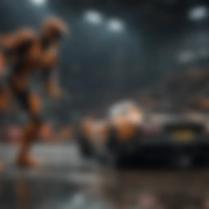 An elite RLCS team strategizing during a match