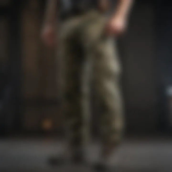 Various styling options available for camo pants